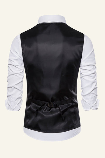 Reversel brun mænds ternet vest